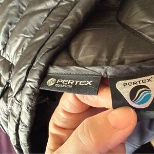 Northface size small excellent condition Pertex Quantum Black Jacket